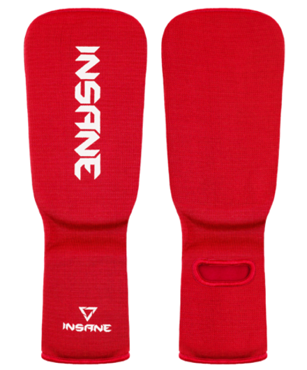 Защита голень-стопа CUPRUM, полиэстер/спандекс, красный