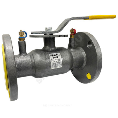 Кран шаровой балансировочный ручной сталь Regula Ду 40 Ру40 фл Kvs=26.18м3/ч с измерительными ниппелями Energy LD КШ.Ц.Ф.EnergyRegula.040.040.Н/П.02