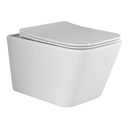 Комплект подвесной безободковый унитаз Ceramica Nova Metric + инсталляция с клавишей смыва, белая глянцевая CN3007_1001W_1000