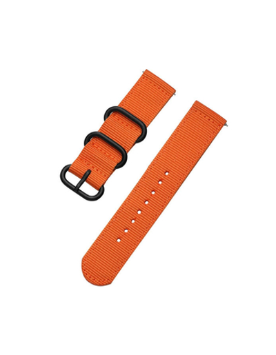 Ремешок 24 мм Nylon Light нейлоновый для Suunto 9 Baro, Suunto 7, D5, Suunto Spartan Sport (Оранжевый)