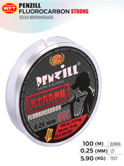 Леска монофильная WFT KG Penzill FLUOROCARBON Strong 100 м, 0.25 мм