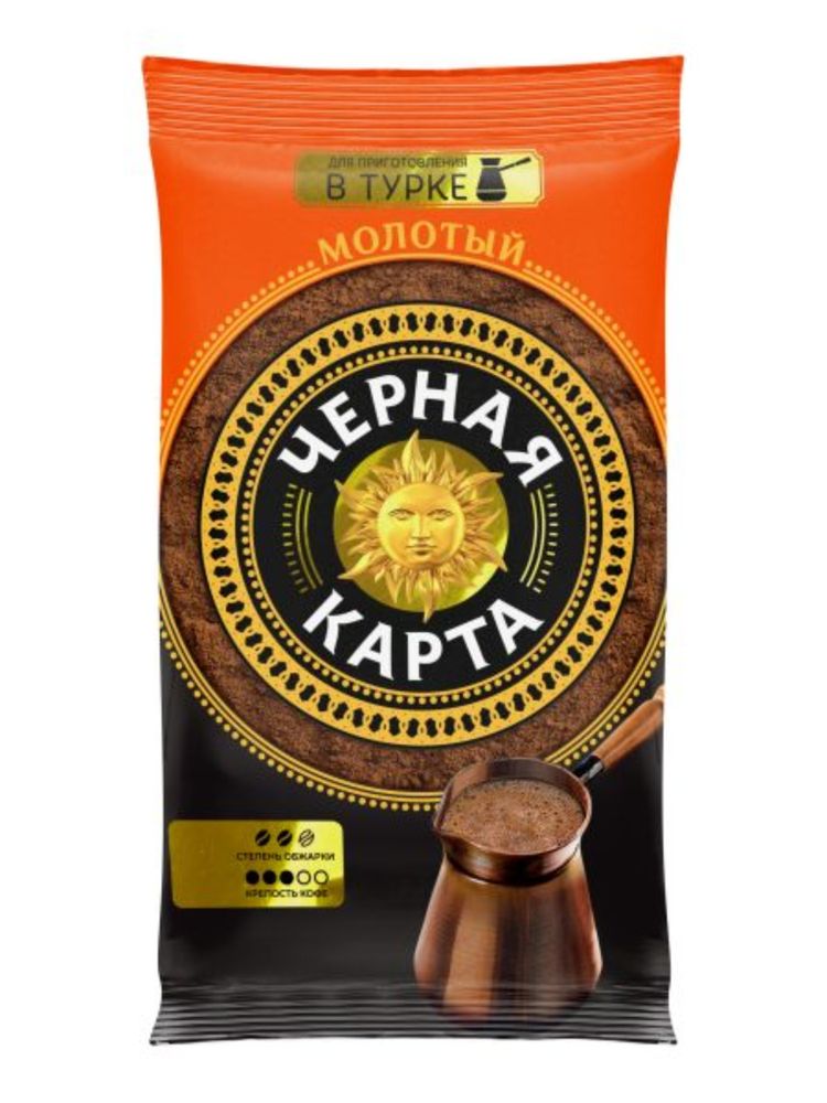 Кофе молотый Черная Карта для турки 100 г x 10 шт