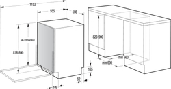 Встраиваемая посудомоечная машина Gorenje GV16D