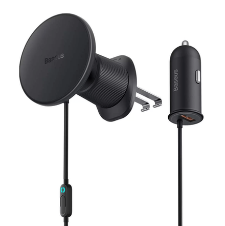 Автомобильный держатель Baseus CW01 с Беспроводной Зарядкой 15W