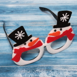 Очки карнавальные «Забавный снеговик»