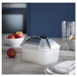 Набор контейнеров nest lock, синий, 5 шт.