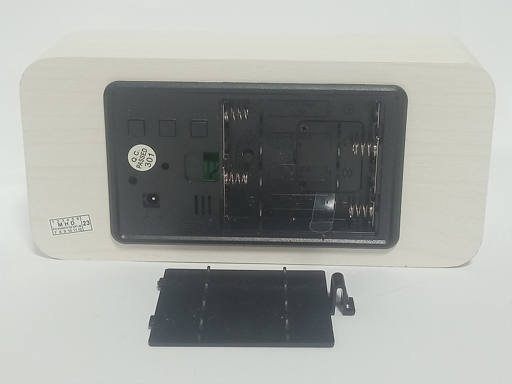 Часы VST-862S-6 White (C/дата/деревянный корпус) USB