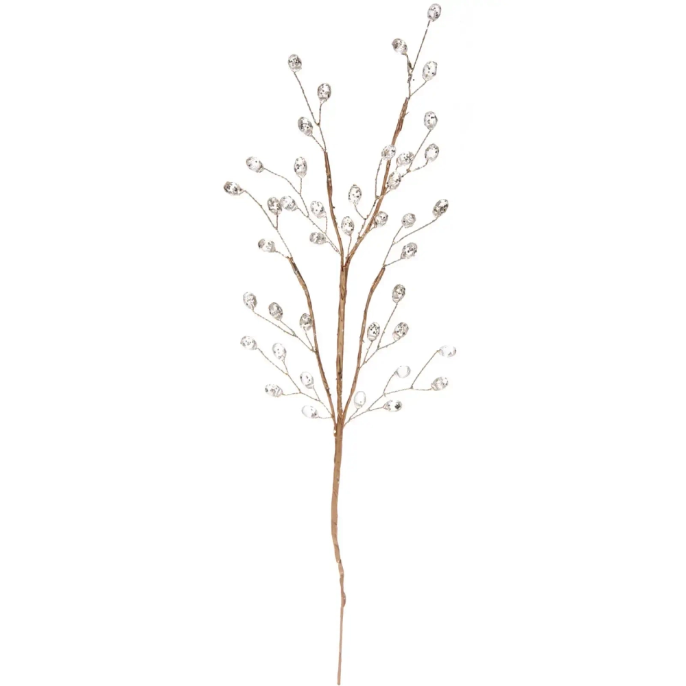 Ветка декоративная «Драгоценность» 40 см, Золото