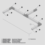 Соединитель Т-образный левый для трёхфазного шинопровода Maytoni TRA005CT-31B-L