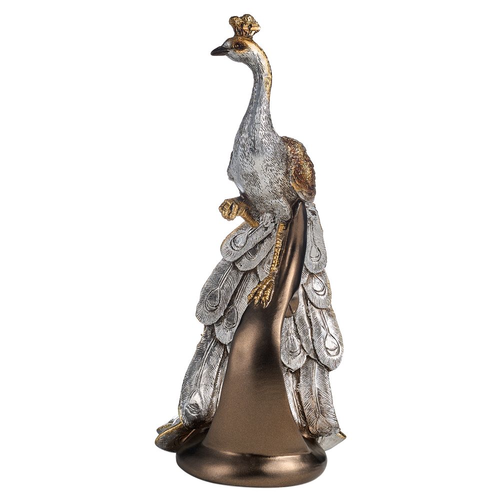 ФИГУРКА "ПАВЛИН" 11*13*25 СМ. СЕРИЯ "МАХАРАДЖИ" (КОР=12ШТ.)