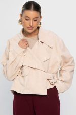 Жакет укороченный Динара (бежевый) Б14326-39М LT Collection