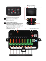 Панель управления (2 ряда, 8 кнопок), Marine Rocket
