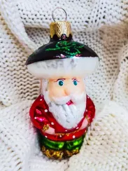 ФУ-569 Ёлочное украшение Дедушка грибок 10 см., Коломеев