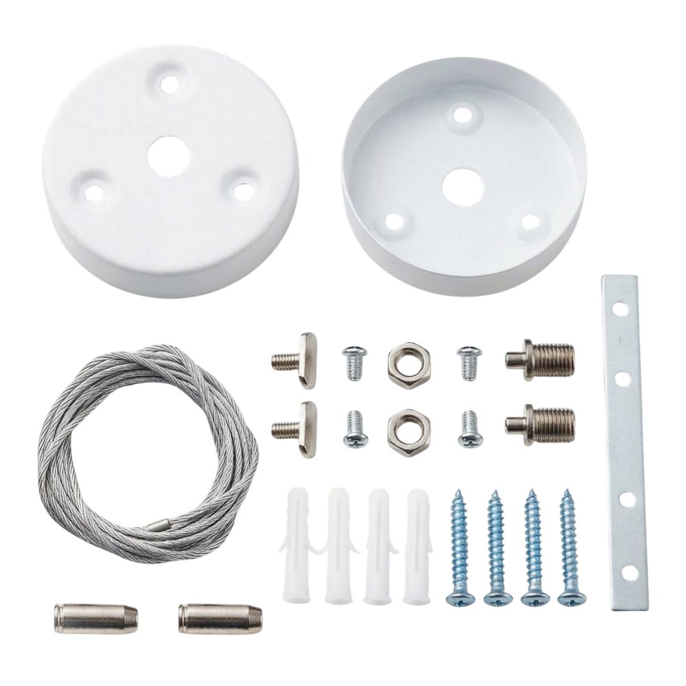 UFL-N10H 1.5M SET WHITE Комплект для подвесного монтажа для светильника серии ULO-N. длина троса 1.5м. Цвет белый. ТМ Uniel