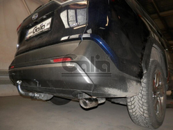 Фаркоп оцинкованный Galia T072C для Toyota RAV4 V XA50 2019-(паспорт и сертификат в комплекте)(без электрики)