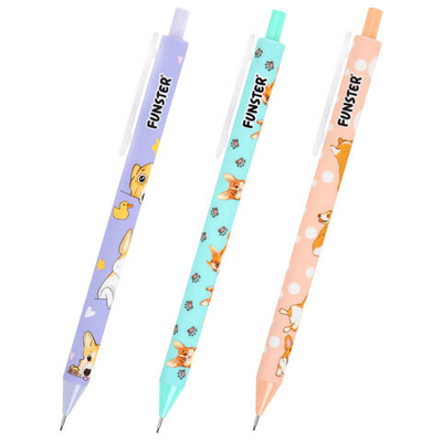 Карандаш механический "CORGI", 0,7мм, корпус soft-touch ассорти