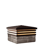 Колпак для забора BONA классический на 1,5 кирпича c подсветкой