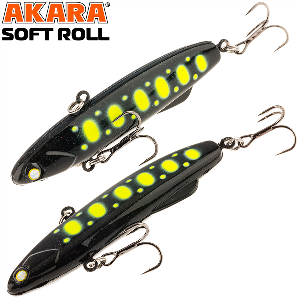 Воблер Akara раттлин Soft Roll 80 мм 28 гр. A215