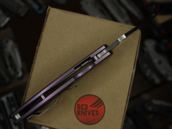 Нож Spyderco Paramilitary 2 Титан - фрезеровка фиолетовые лучи