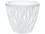 Кашпо Вдохновение 7,5л, белый/белый