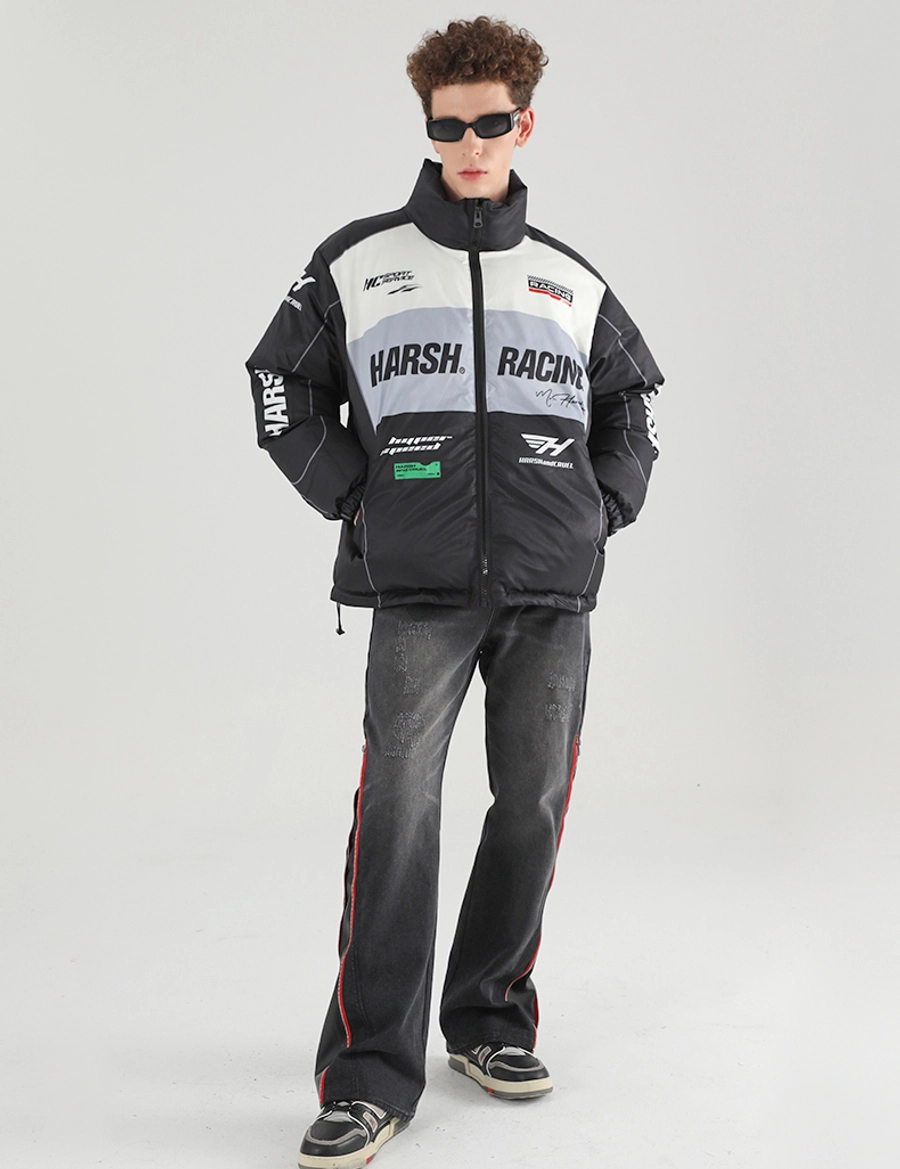 Пуховик HARSHandCRUEL "Racing" Puffer Jacket