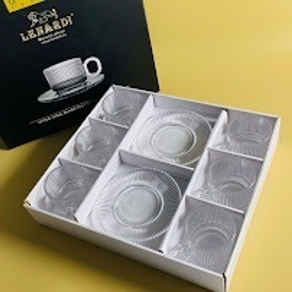 Lenardi 588-672 Чайный набор 12пр. 170мл в под.уп.(х6)Стекло