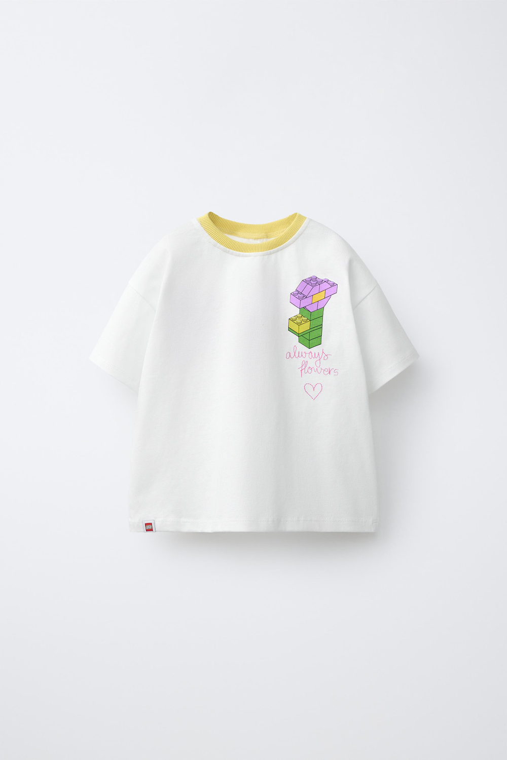 ZARA ФУТБОЛКА С ПРИНТОМ LEGO®, БЕЛЫЙ