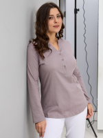 Блузка БЛ-22/темнобежевый-рогожка