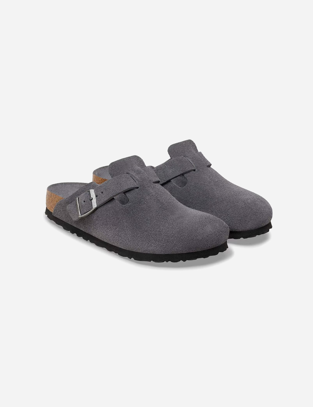 Birkenstock Boston Soft Footbed Clogs "Charcoal"