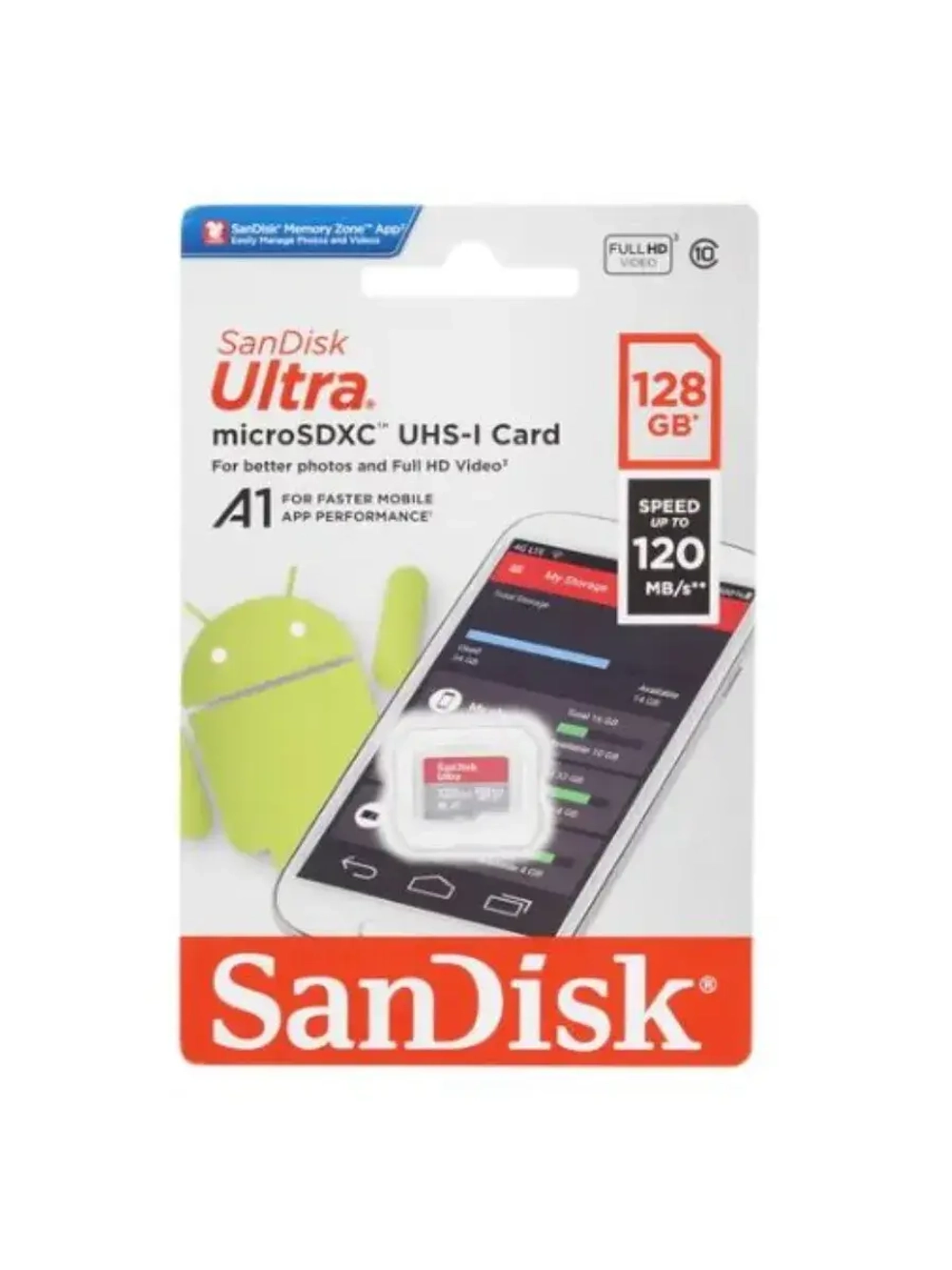 Карта памяти Ultra SDSQUA4-128G-GN6MN microSDXC 128 ГБ