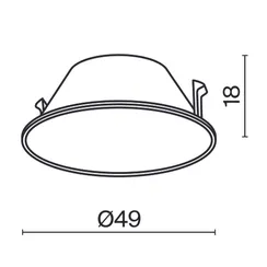 Декоративная рамка-отражатель для светильников серии  Образ / Wise Technical ring057-7-mg