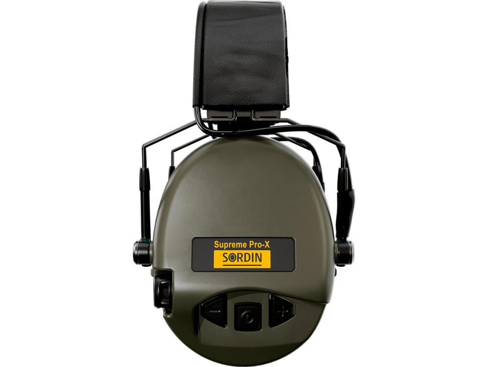 Наушники активные Sordin (MSA) Supreme Pro-X Slim, хаки, оголовье-кожа (SOR74302-X/L-S)