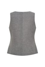 Приталенный жилет серый