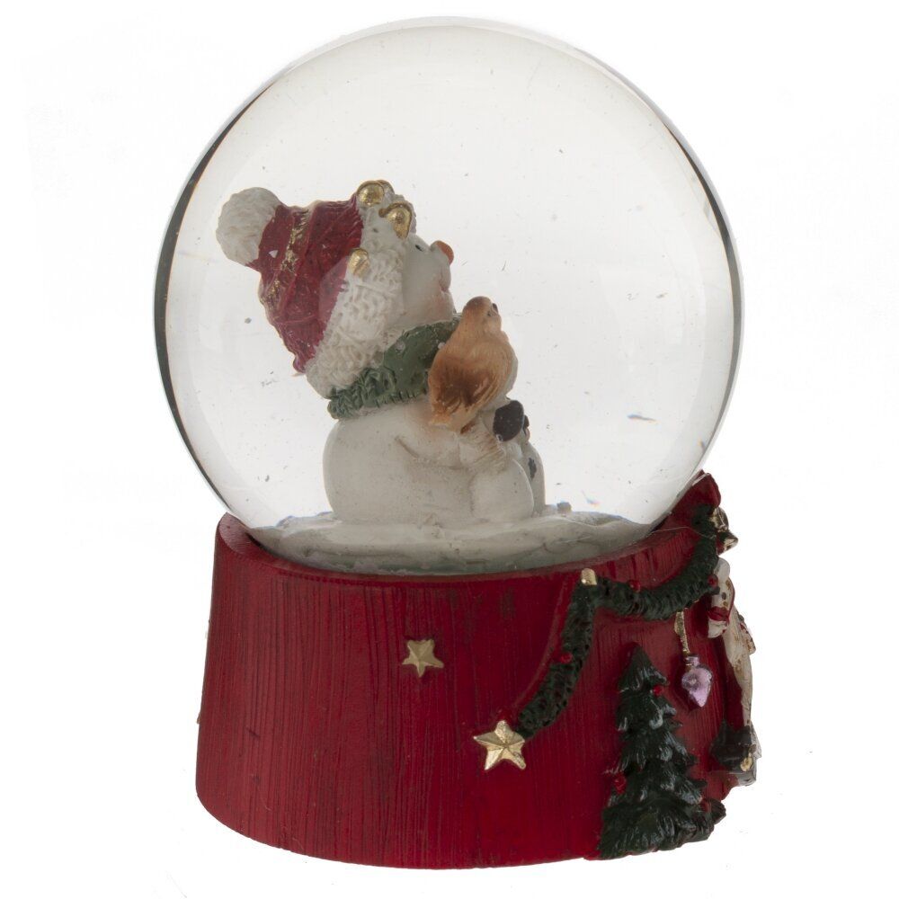 GAEM Фигурка декоративная "Снеговик" в стекл шаре, L6,5 W6,5 H8,5 см, 2в.