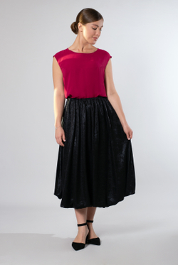 Юбка женская 4148АП, черный #182Чера014148АП