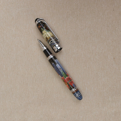 Ручка коллекционная с ручной росписью Палех "Москва.Кремль" в футляре