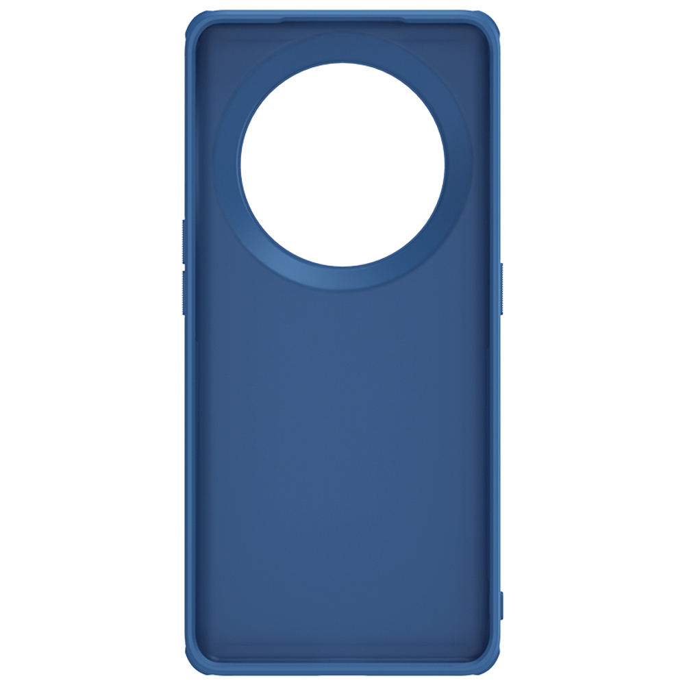Чехол синего цвета двухкомпонентный от Nillkin для OPPO Find X6 Pro, серия Super Frosted Shield Pro