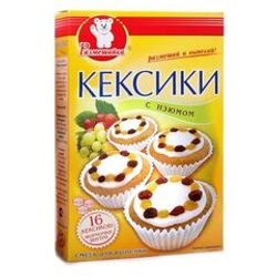 СМЕСЬ Д/ВЫПЕЧКИ РАЗМЕШАЙКА 200 ГР КЕКСИКИ С ИЗЮМОМ