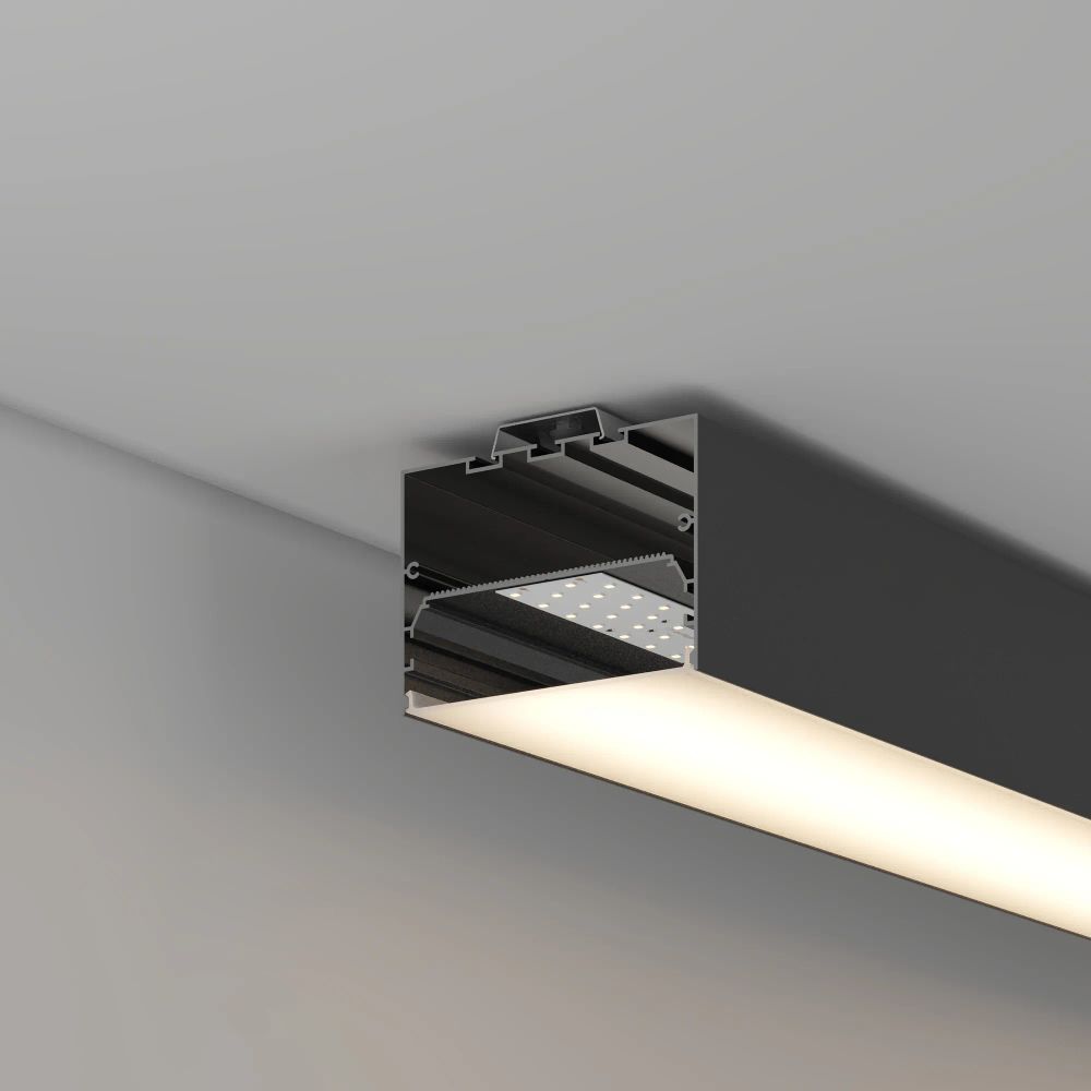 Профиль POWER-W100H70-2000 BLACK (Arlight, Алюминий) 056214