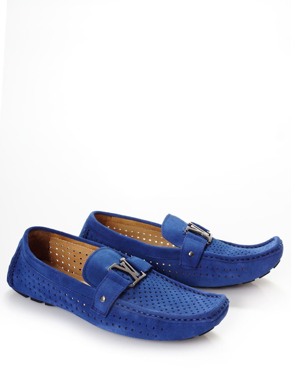 Мокасины мужские летние LOUIS VUITTON 10543-1K (УЦЕНКА)