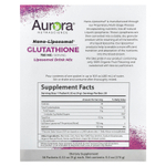 Aurora Nutrascience, Nano-Liposomal®, глутатион, липосомальная смесь для приготовления напитка, 30 пакетиков по 9 г (0,32 унции)