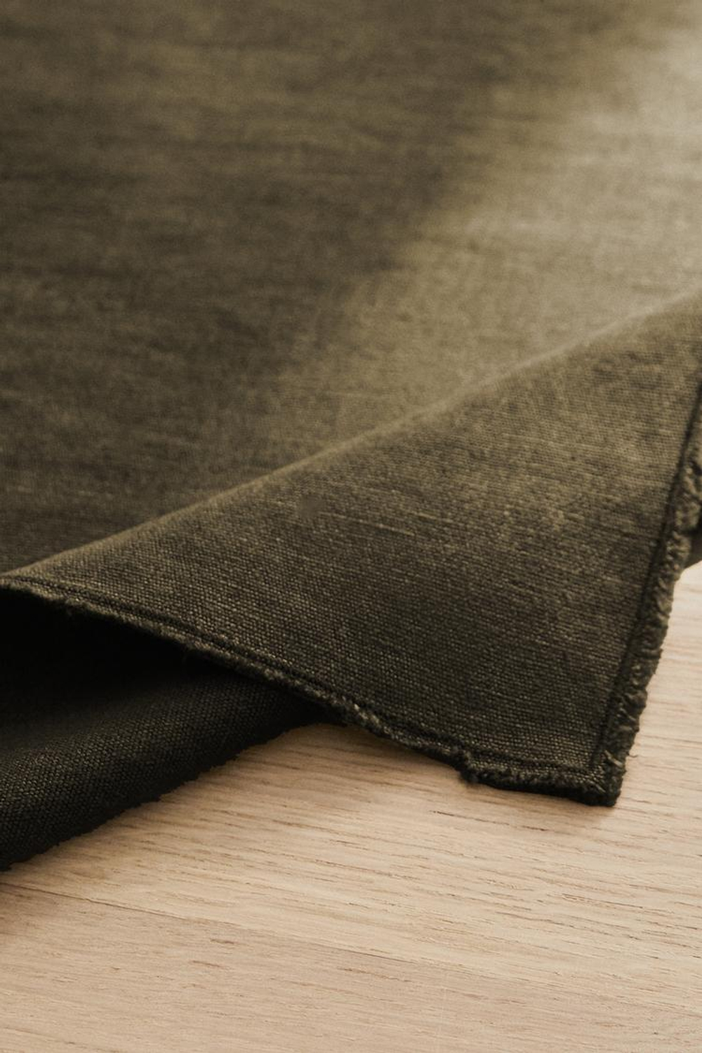 ZARA HOME ЛЬНЯНАЯ САЛФЕТКА, ХАКИ