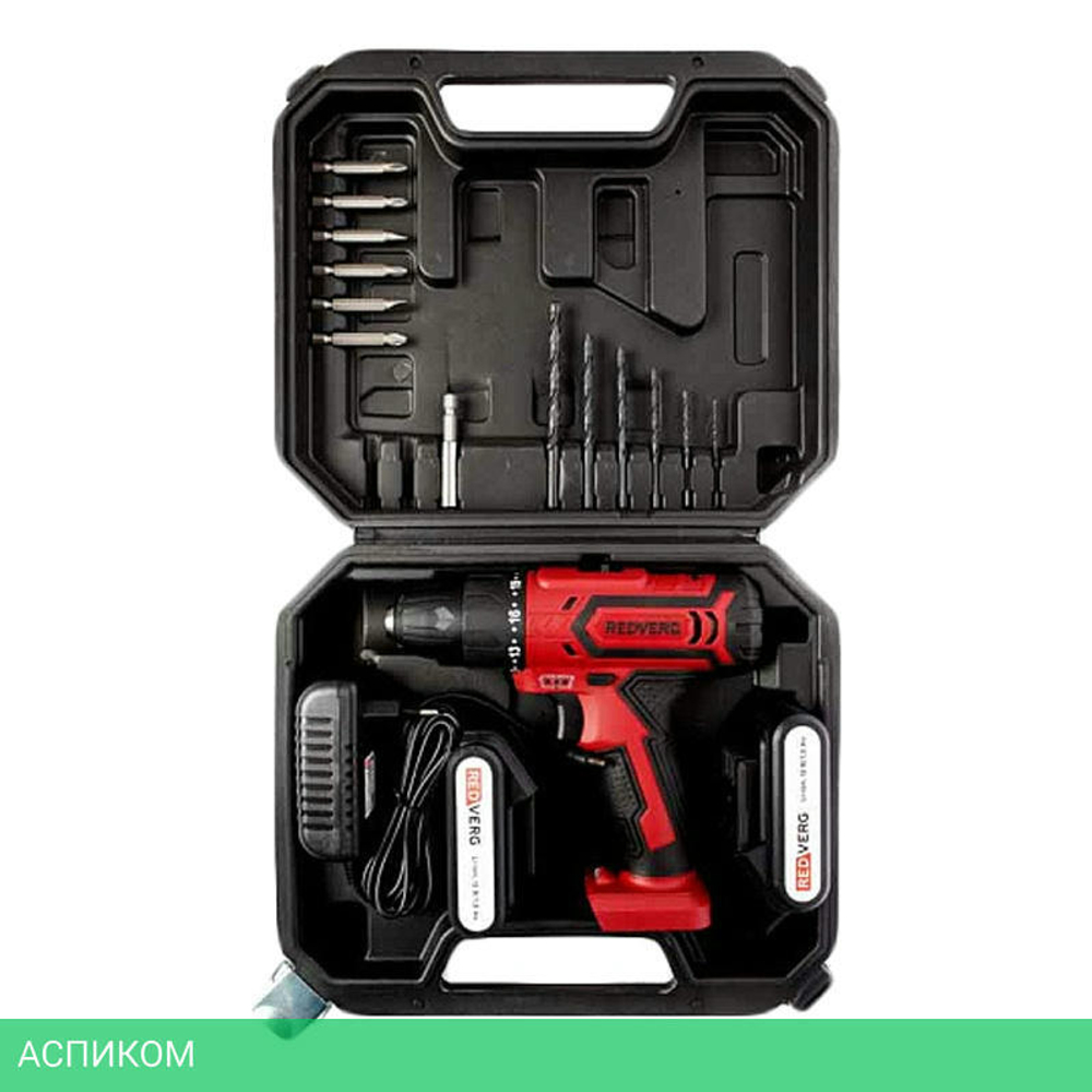 Шуруповерт RedVerg RD-SD12L/2Y кейс