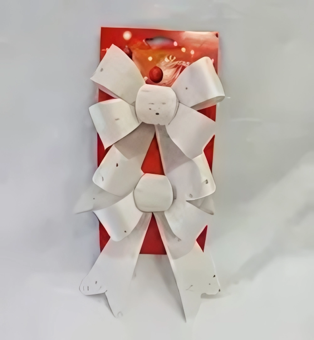 Бант на ёлку «Волшебство» (набор 2 шт) 13*17 см, Золото