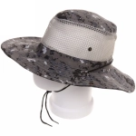 Шляпа мужская с клепками и сеткой «Tourist», микс 5 цвтов, 58р, ширина полей 7,5см