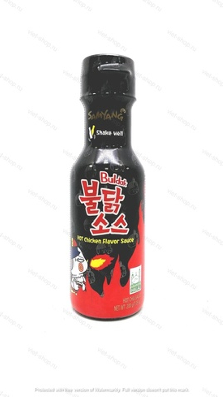 Соус со вкусом курицы острый Hot chicken flavor sauce, Samyang, 200 гр.