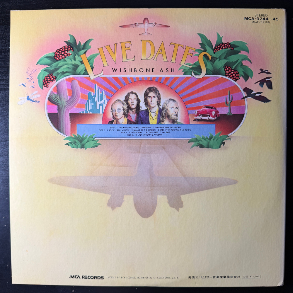 Wishbone Ash - Live Dates 2LP (Япония 1973г.)