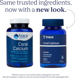 Trace Minerals Coral Calcium 60 Capsules, Коралловый Кальций
