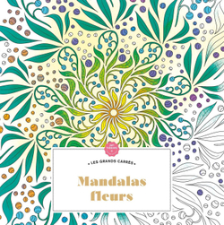 Hachette  раскраска по номерам  Mandalas fleurs