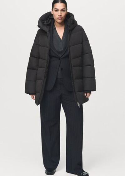 Утеплённый анорак с капюшоном